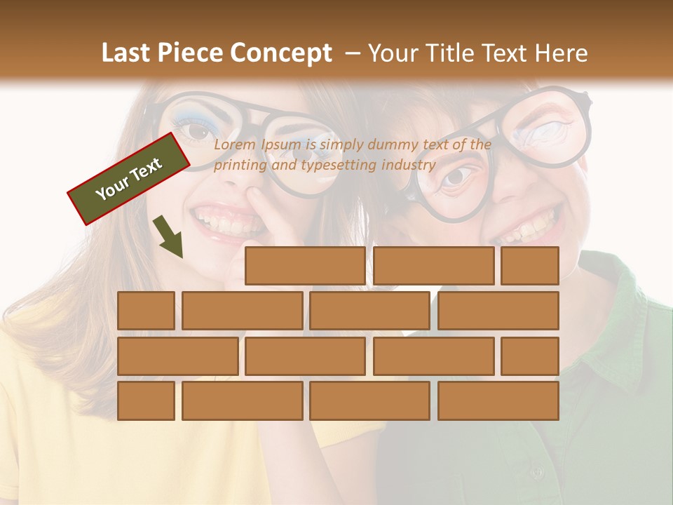 Eyes Fun Girl PowerPoint Template