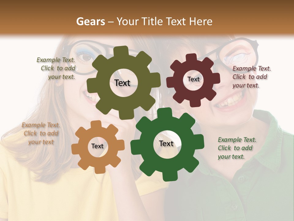 Eyes Fun Girl PowerPoint Template