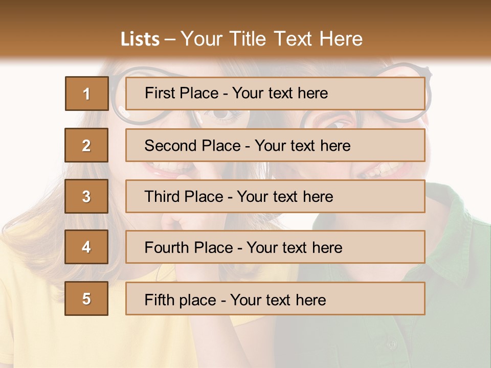 Eyes Fun Girl PowerPoint Template
