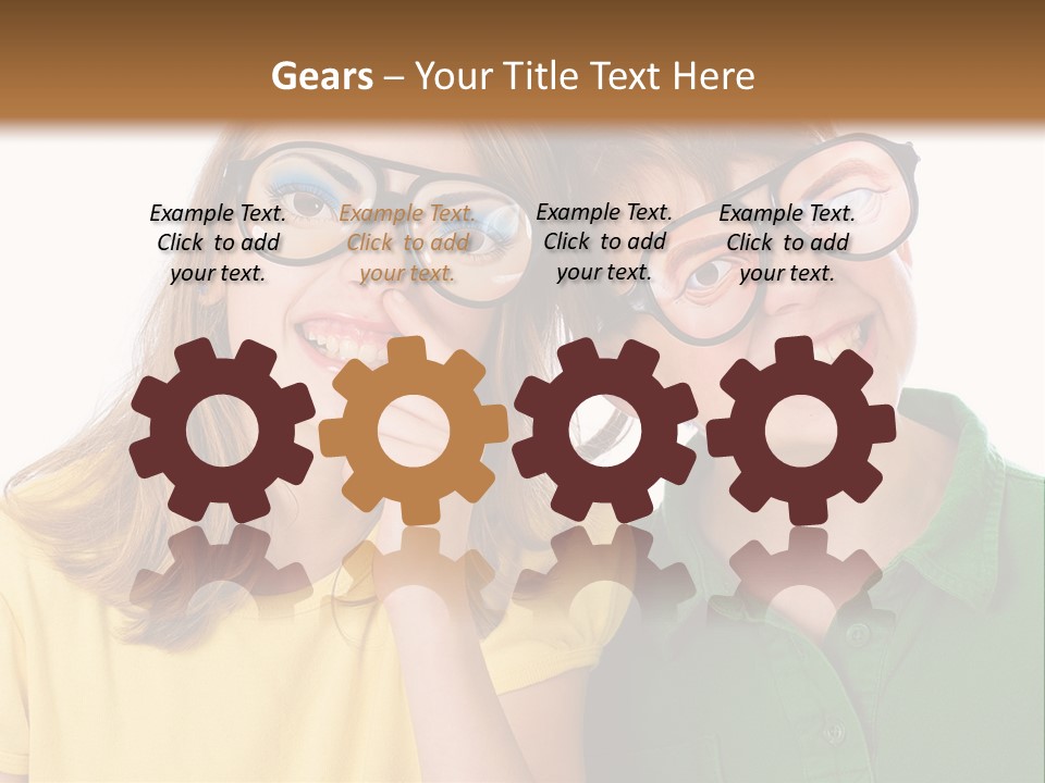 Eyes Fun Girl PowerPoint Template