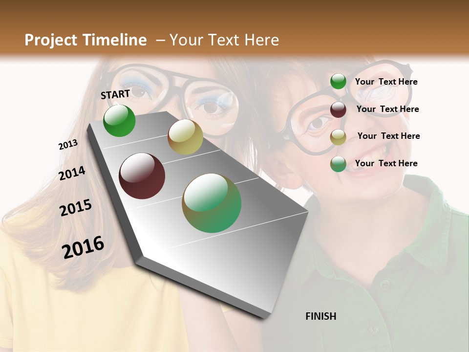 Eyes Fun Girl PowerPoint Template