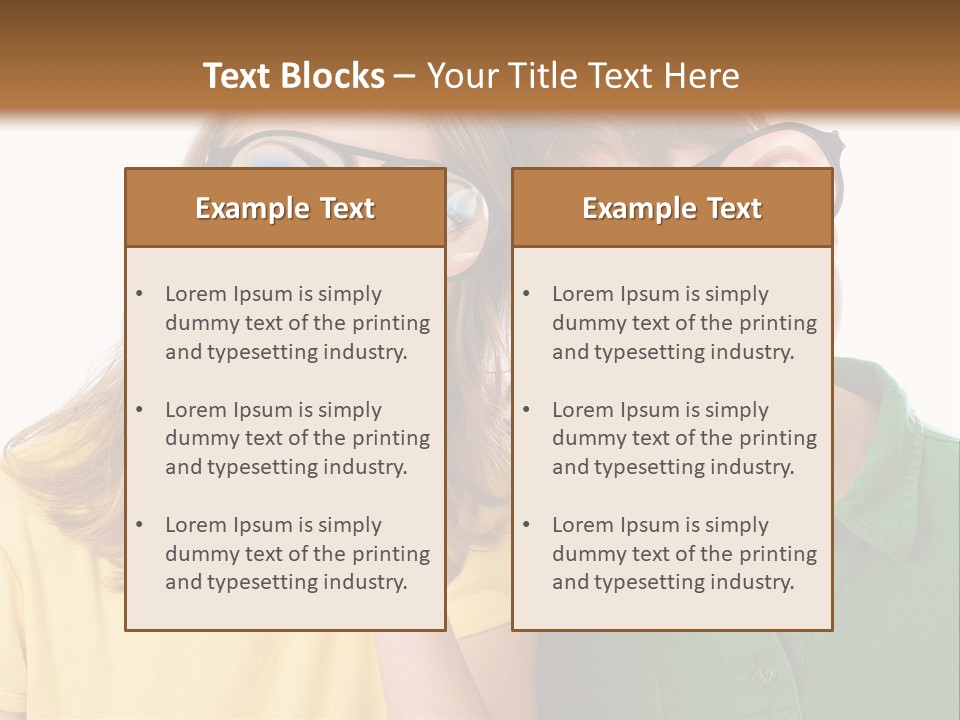 Eyes Fun Girl PowerPoint Template