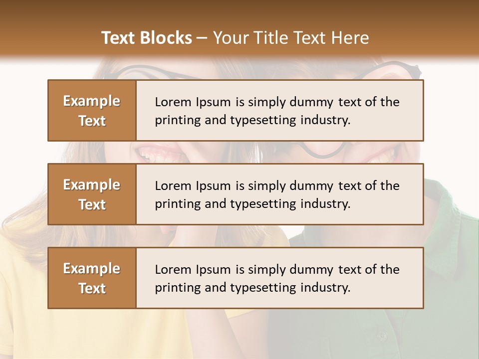 Eyes Fun Girl PowerPoint Template