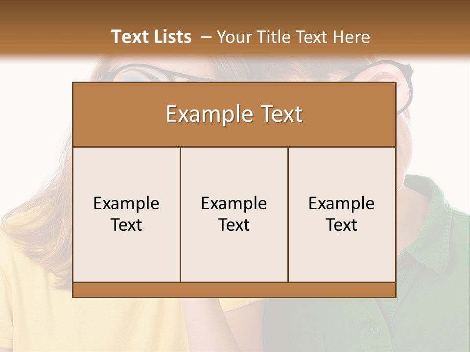 Eyes Fun Girl PowerPoint Template