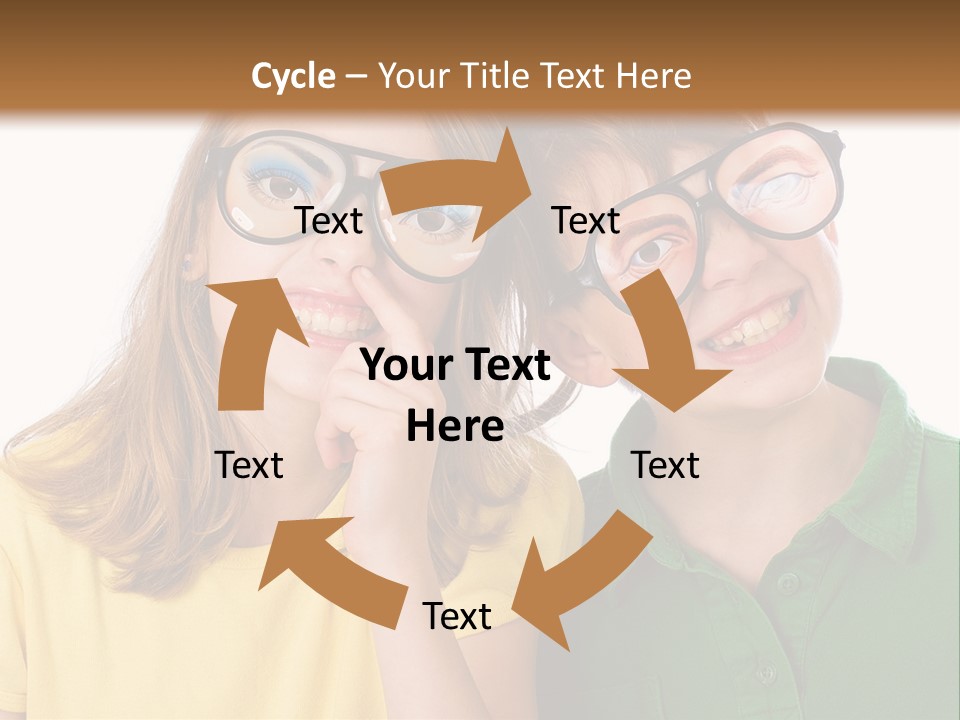 Eyes Fun Girl PowerPoint Template