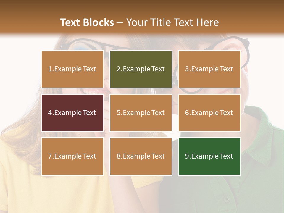 Eyes Fun Girl PowerPoint Template