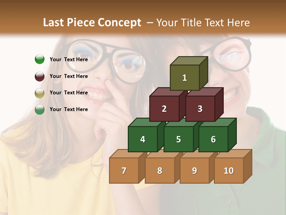 Eyes Fun Girl PowerPoint Template