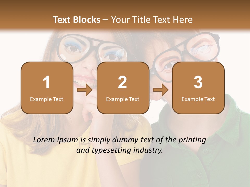 Eyes Fun Girl PowerPoint Template