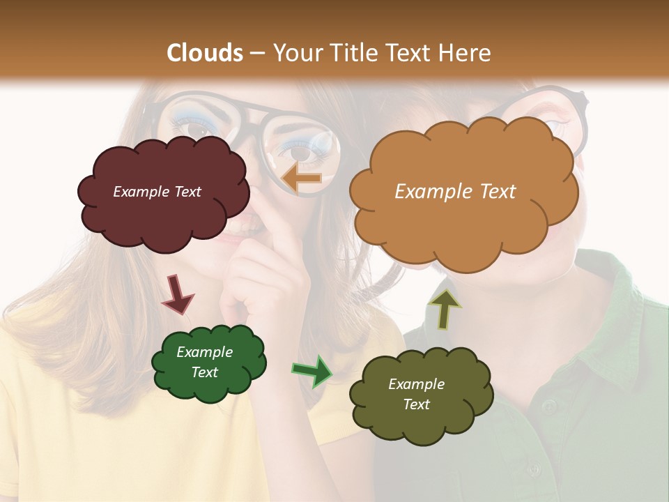 Eyes Fun Girl PowerPoint Template