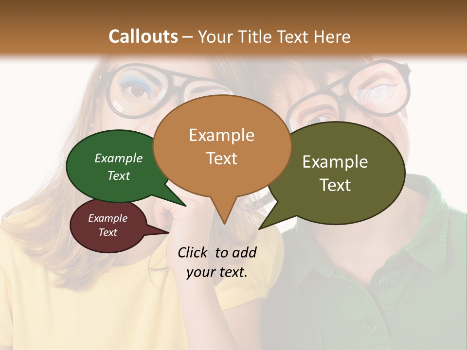 Eyes Fun Girl PowerPoint Template