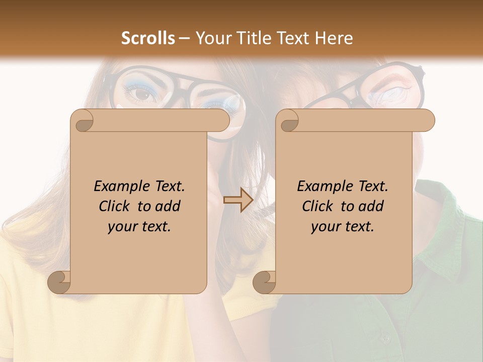 Eyes Fun Girl PowerPoint Template