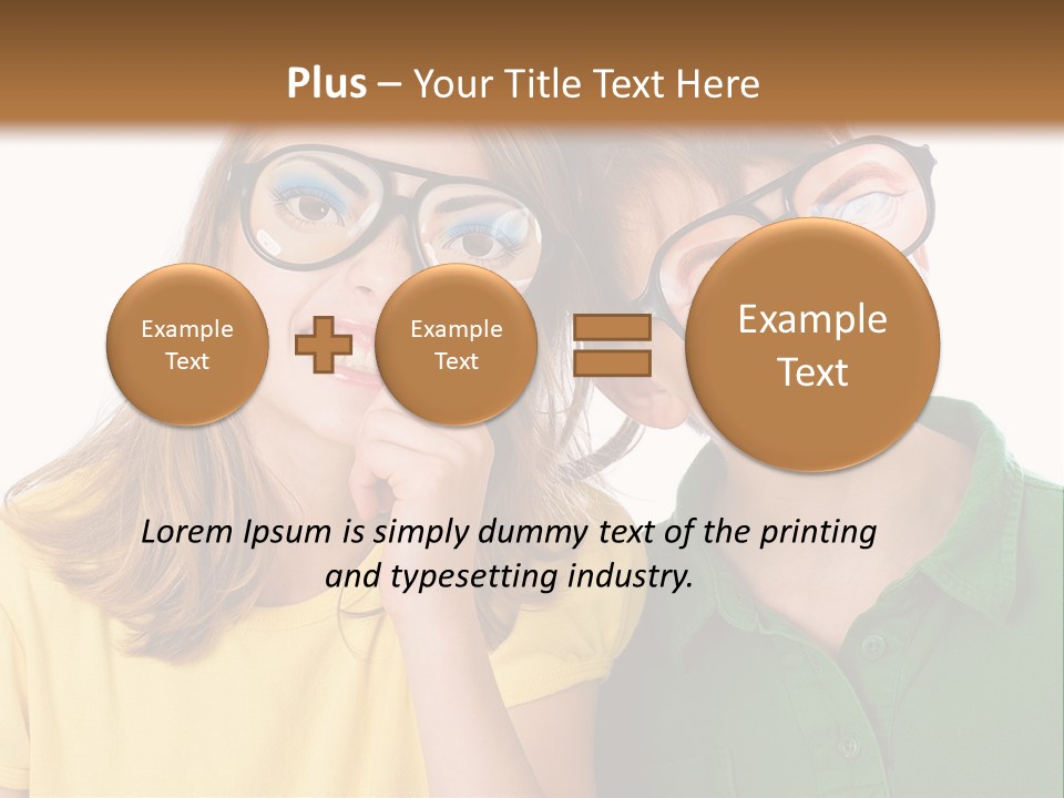 Eyes Fun Girl PowerPoint Template