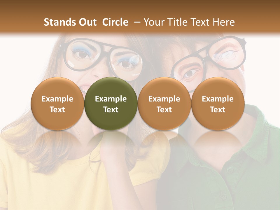 Eyes Fun Girl PowerPoint Template