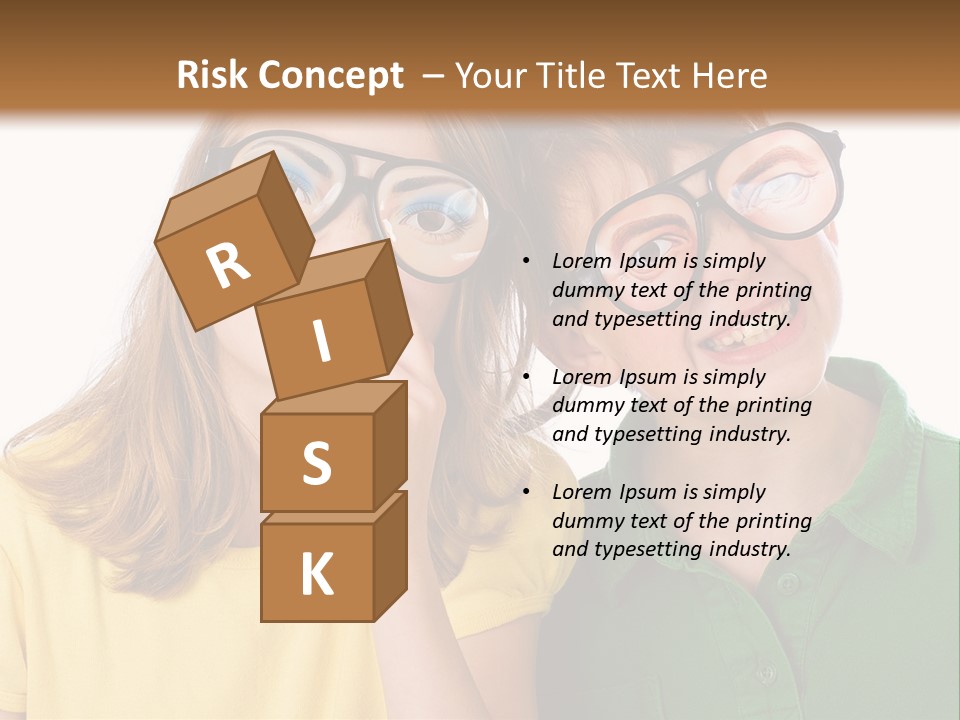 Eyes Fun Girl PowerPoint Template