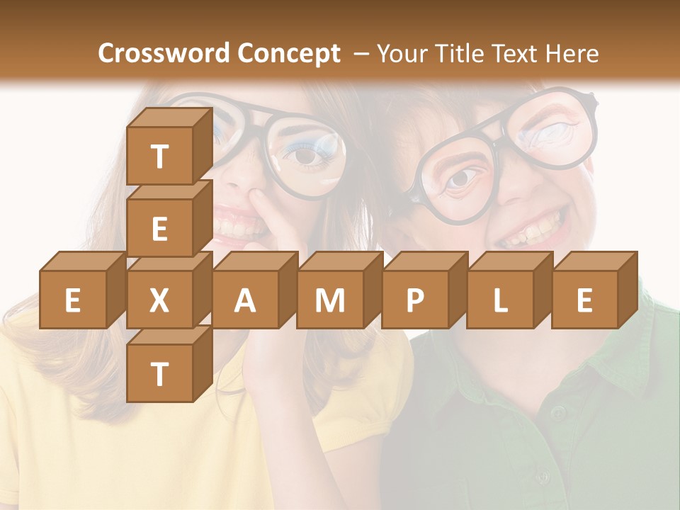 Eyes Fun Girl PowerPoint Template