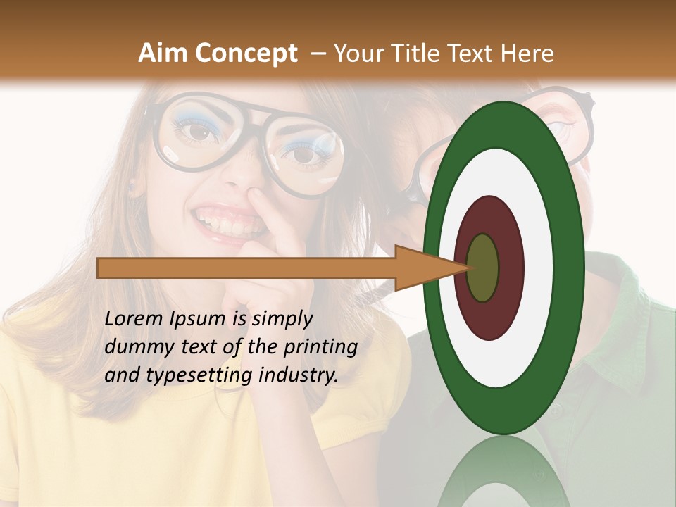 Eyes Fun Girl PowerPoint Template