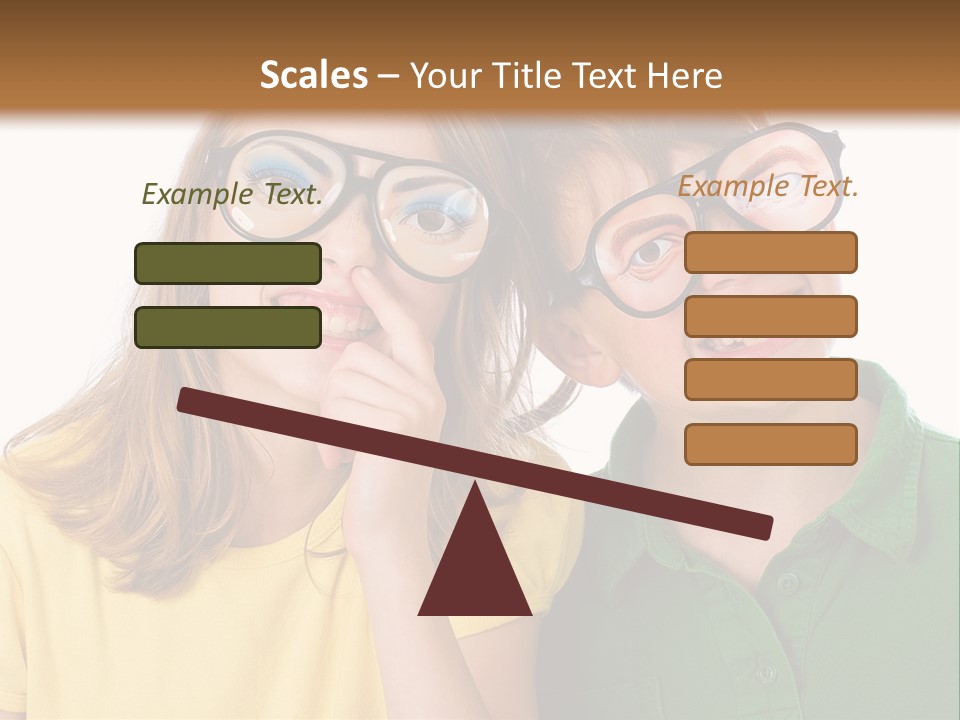 Eyes Fun Girl PowerPoint Template