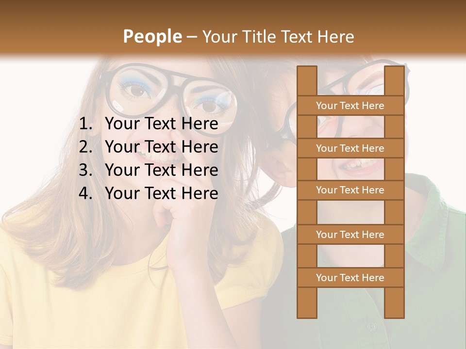 Eyes Fun Girl PowerPoint Template