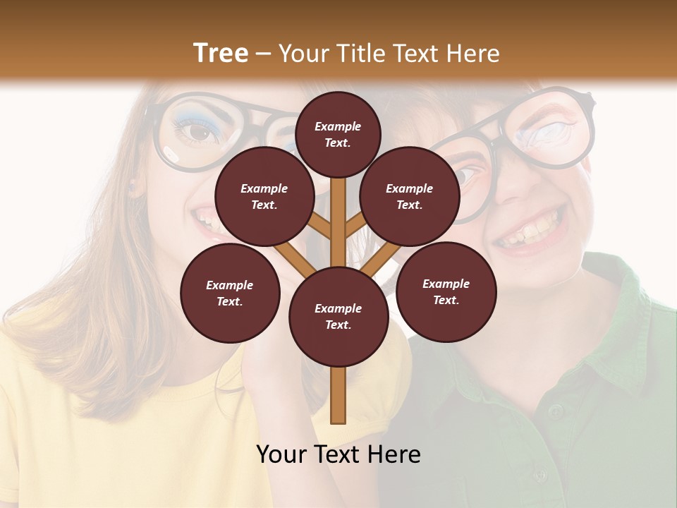 Eyes Fun Girl PowerPoint Template