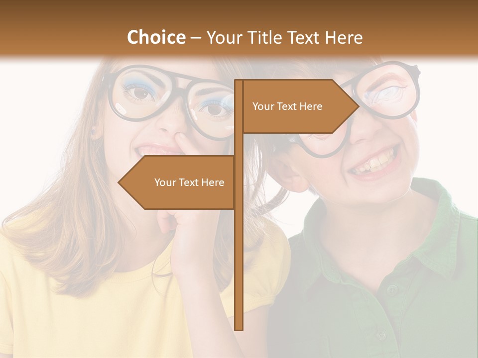 Eyes Fun Girl PowerPoint Template