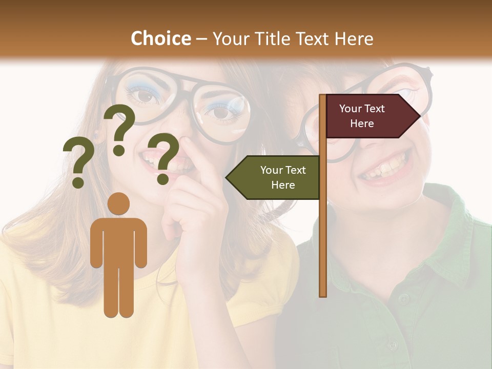 Eyes Fun Girl PowerPoint Template