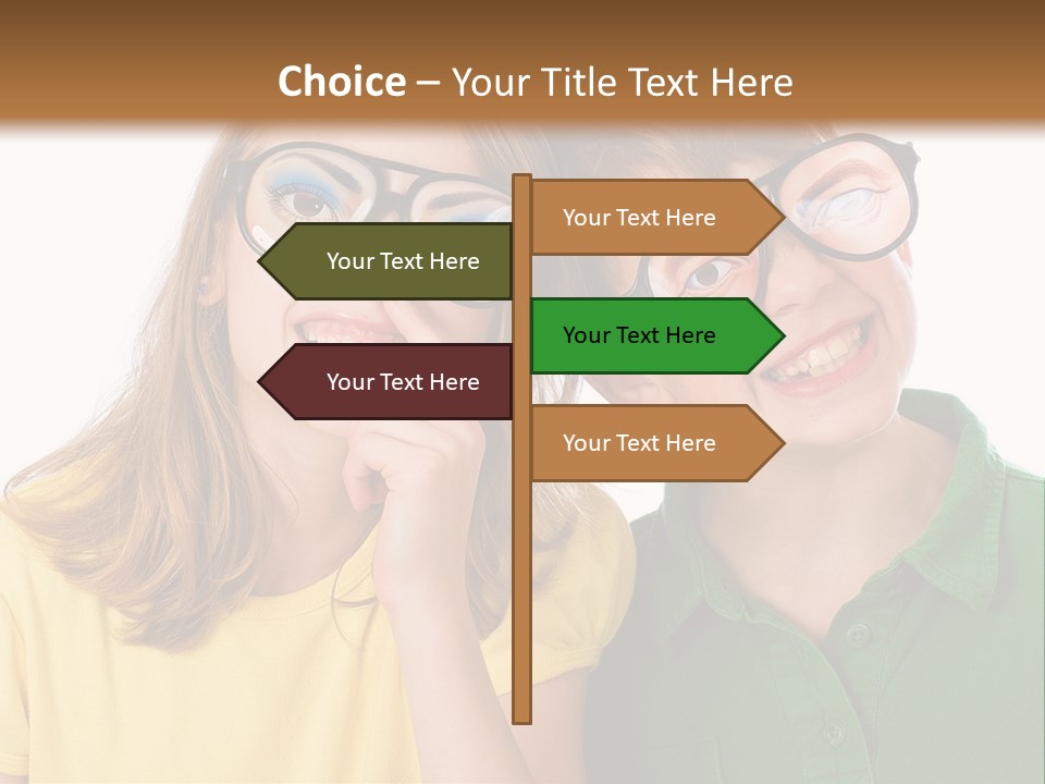 Eyes Fun Girl PowerPoint Template