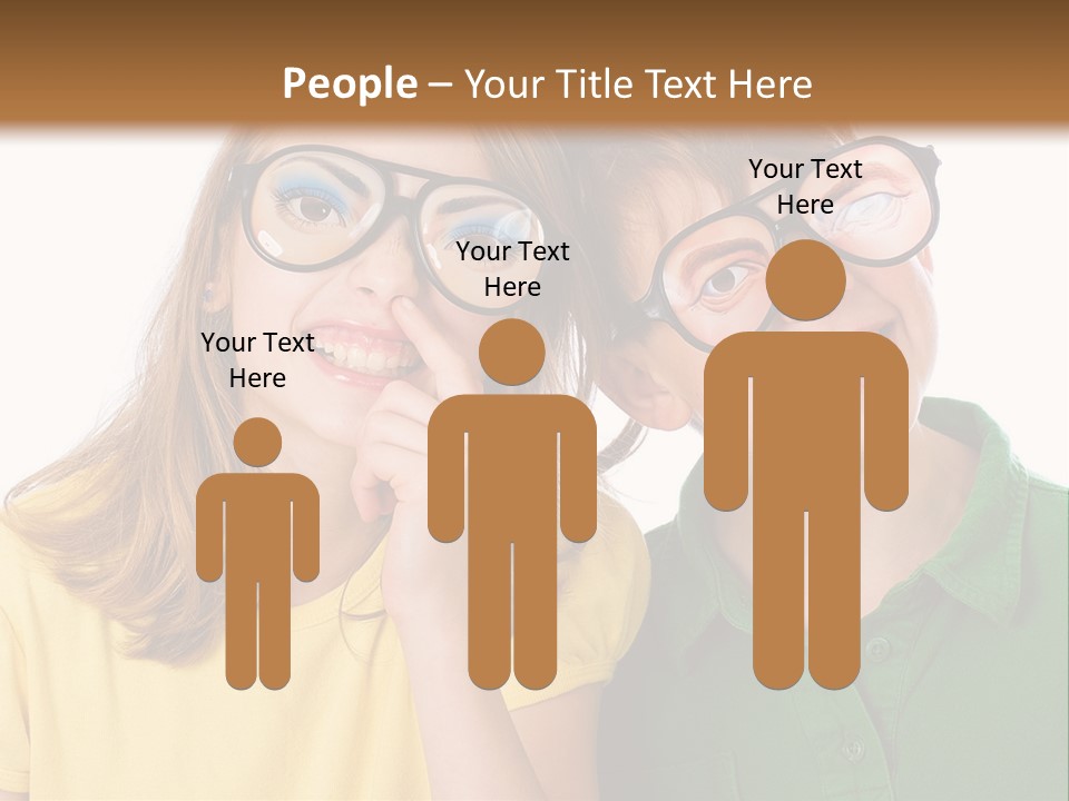 Eyes Fun Girl PowerPoint Template