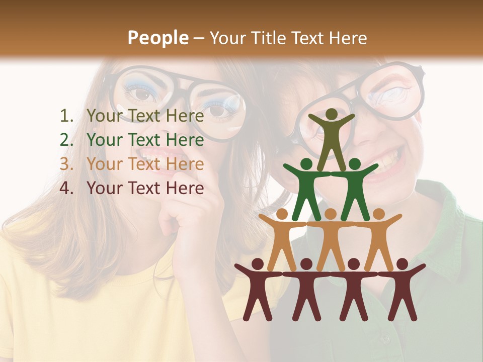 Eyes Fun Girl PowerPoint Template