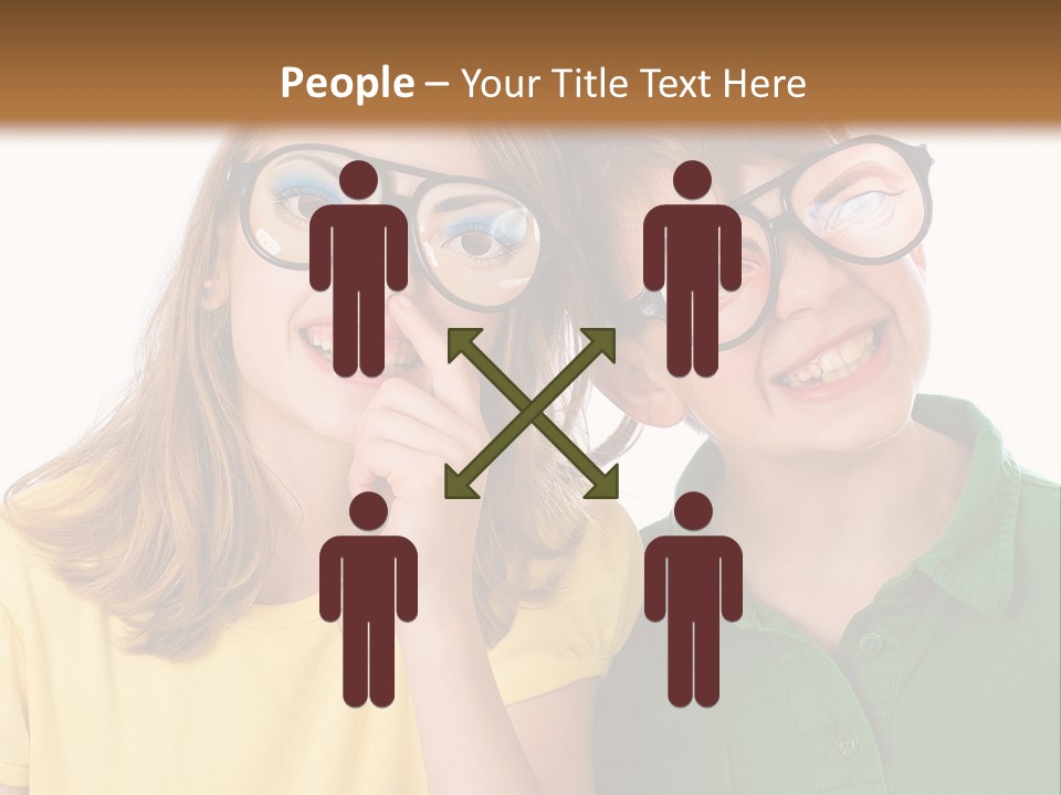 Eyes Fun Girl PowerPoint Template