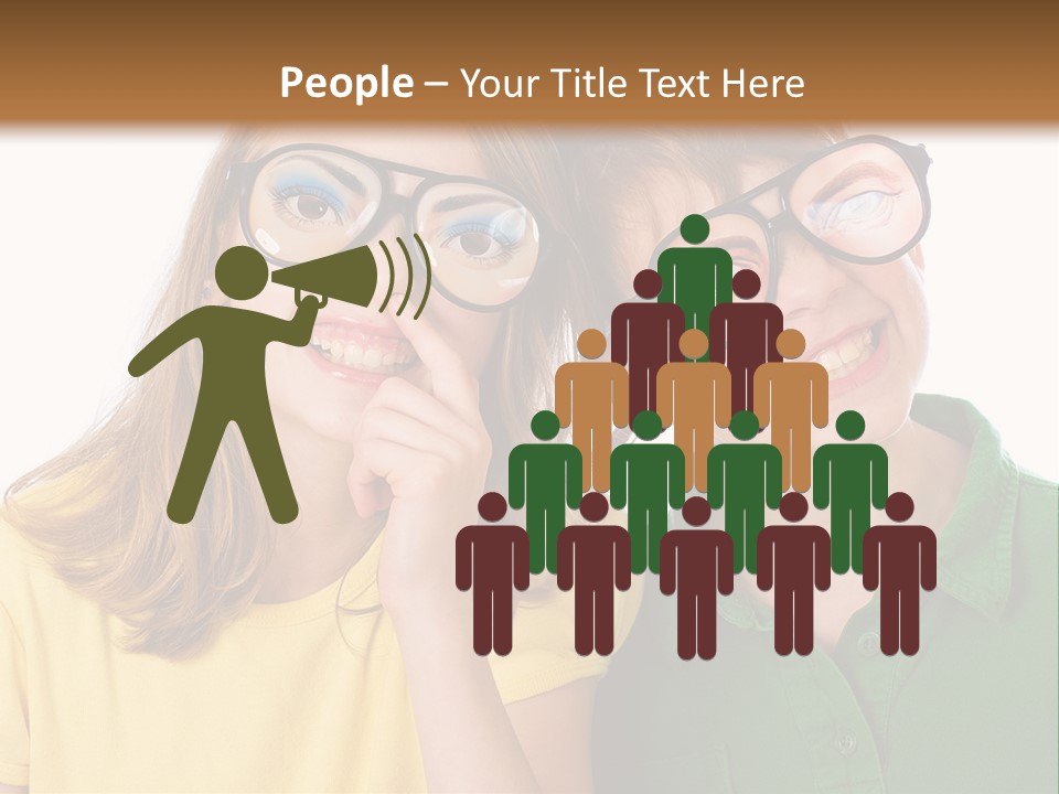 Eyes Fun Girl PowerPoint Template