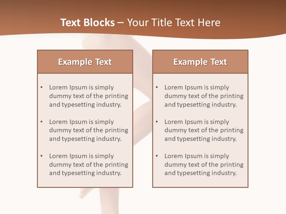 Female Lady Treatment PowerPoint Template