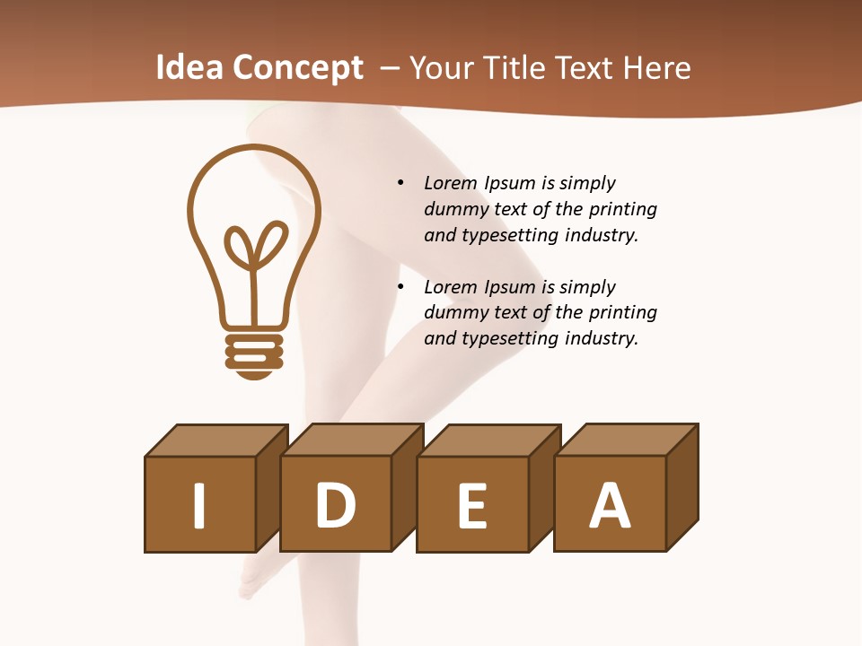 Female Lady Treatment PowerPoint Template