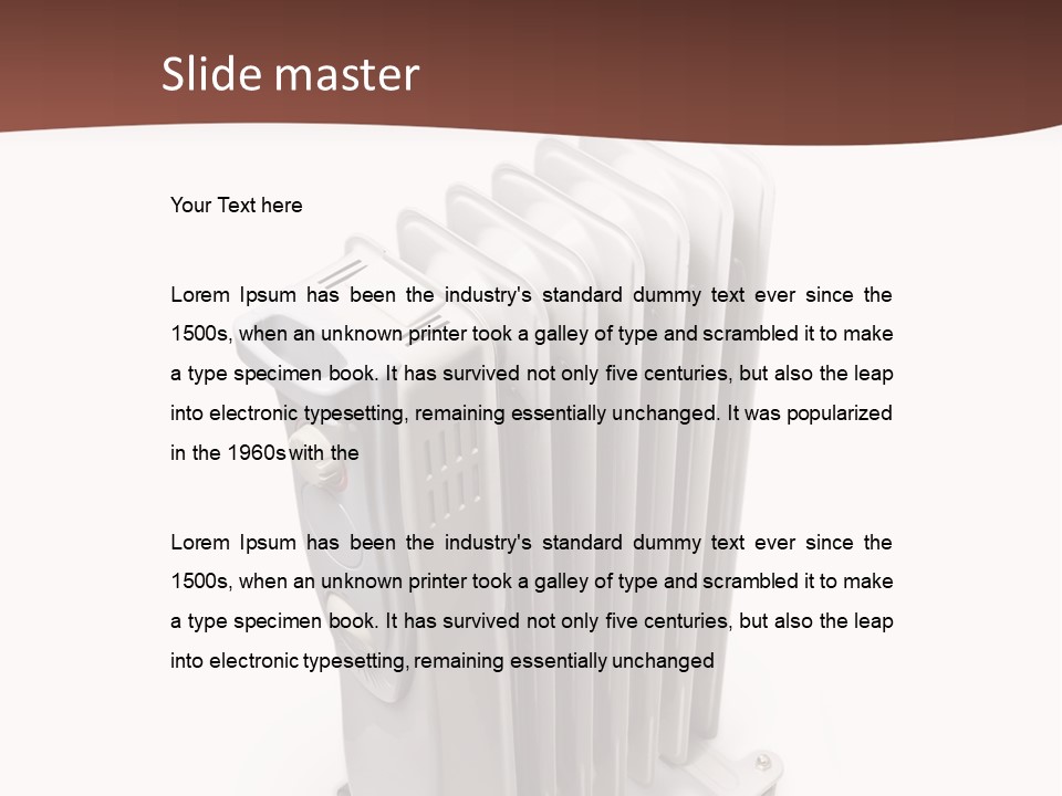 Oldfashioned Heavy Steam PowerPoint Template