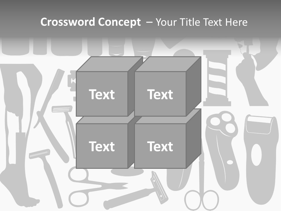 Brush Different Isolated PowerPoint Template