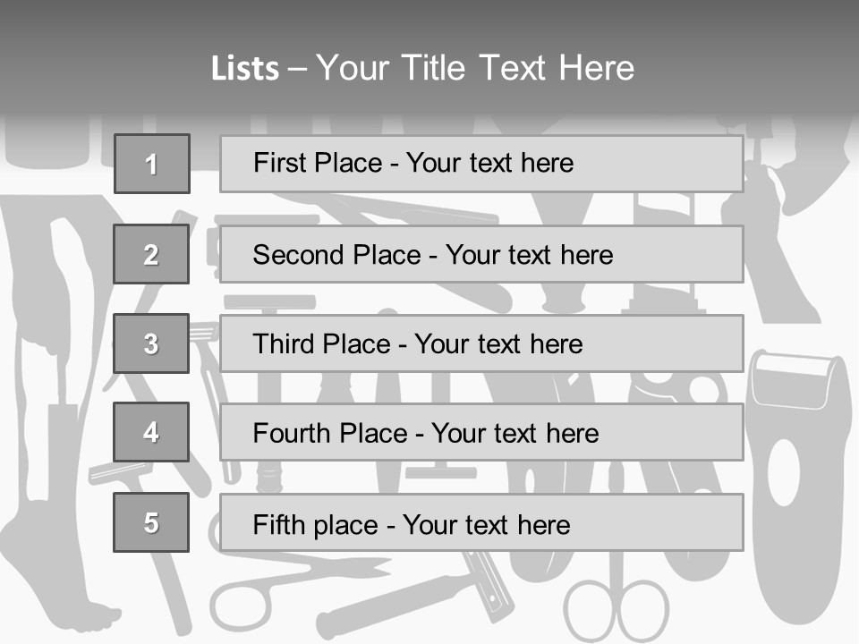 Brush Different Isolated PowerPoint Template