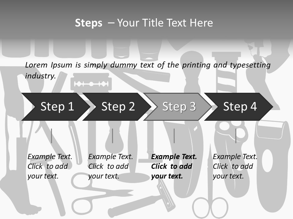 Brush Different Isolated PowerPoint Template