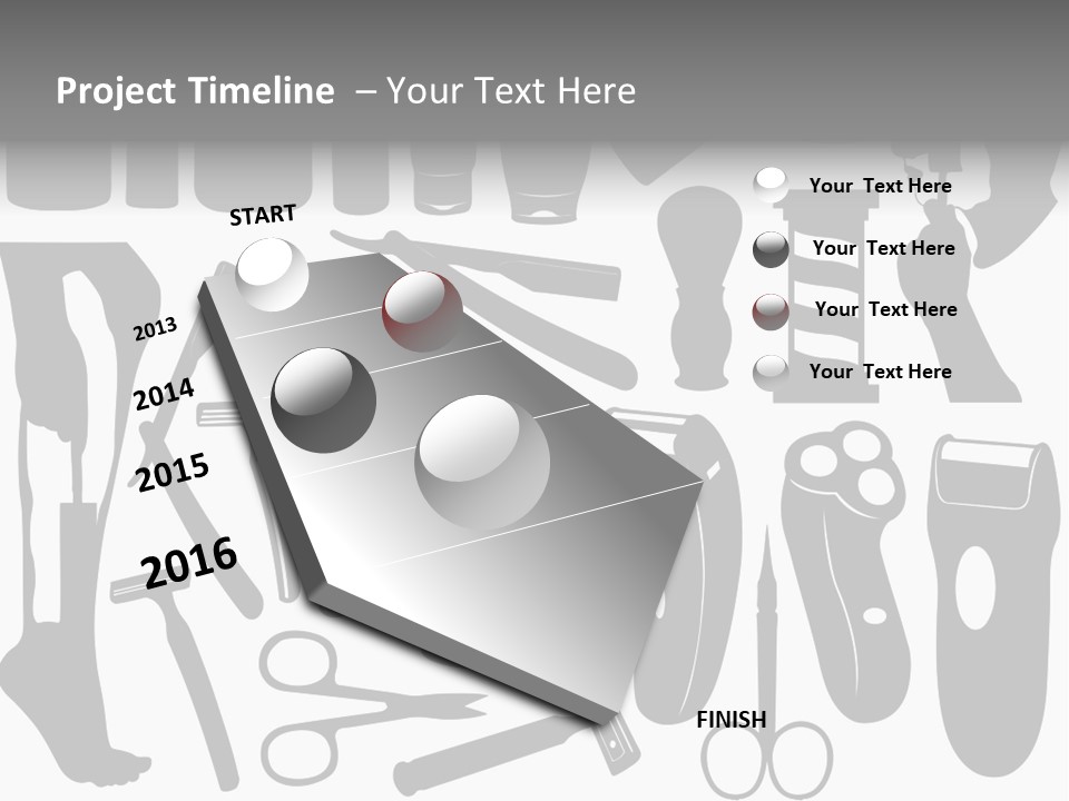 Brush Different Isolated PowerPoint Template