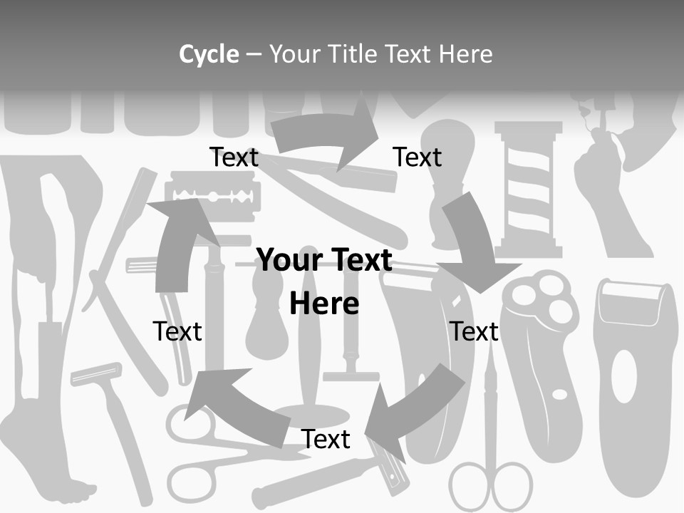 Brush Different Isolated PowerPoint Template