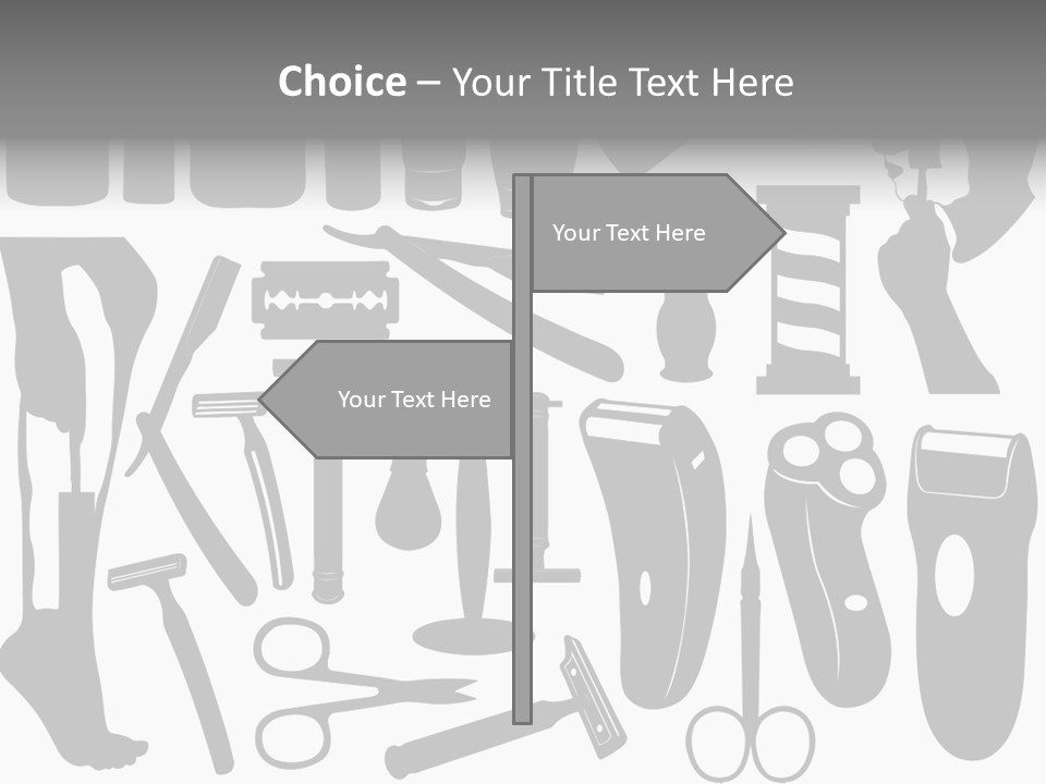 Brush Different Isolated PowerPoint Template