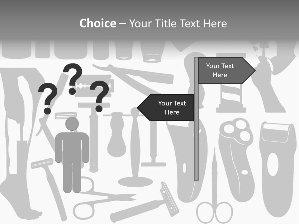 Brush Different Isolated PowerPoint Template