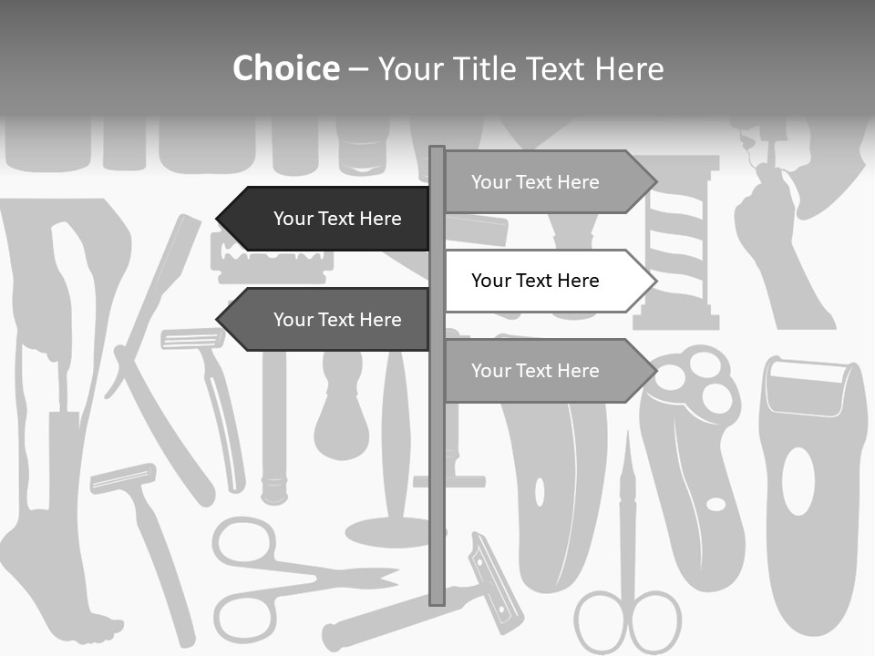 Brush Different Isolated PowerPoint Template