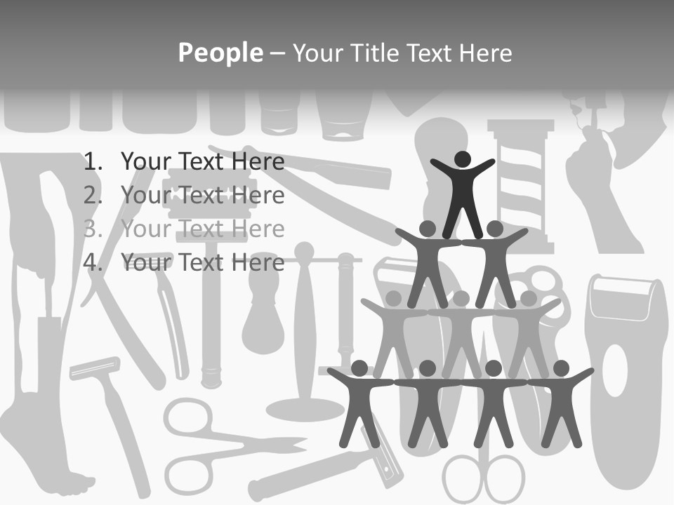 Brush Different Isolated PowerPoint Template