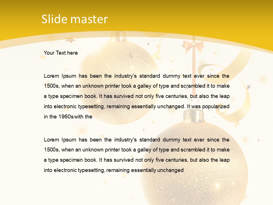 Ribbon Clipart Twisting PowerPoint Template