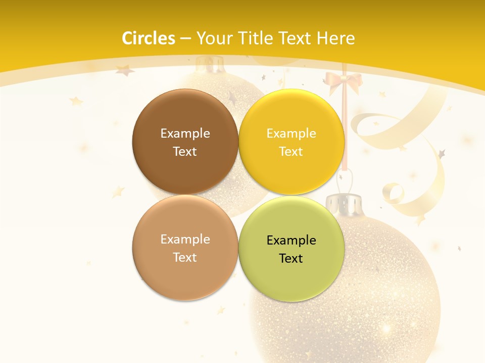 Ribbon Clipart Twisting PowerPoint Template