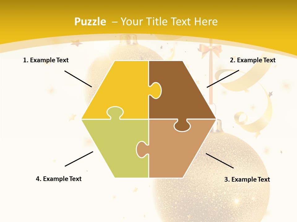 Ribbon Clipart Twisting PowerPoint Template