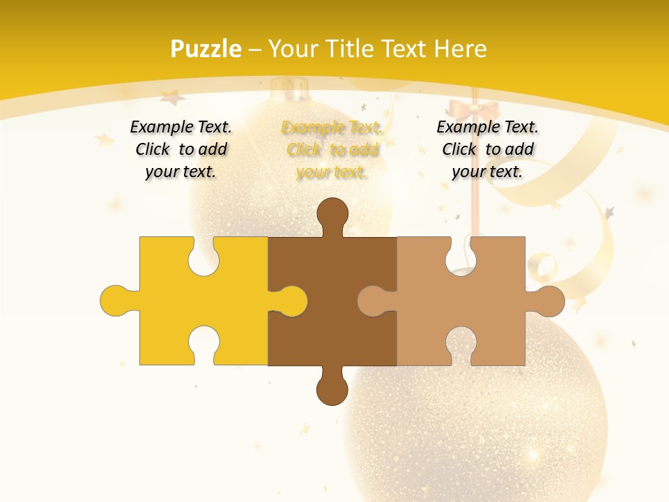 Ribbon Clipart Twisting PowerPoint Template