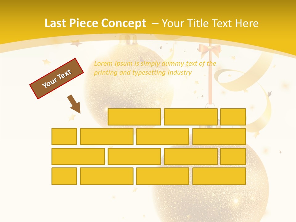 Ribbon Clipart Twisting PowerPoint Template