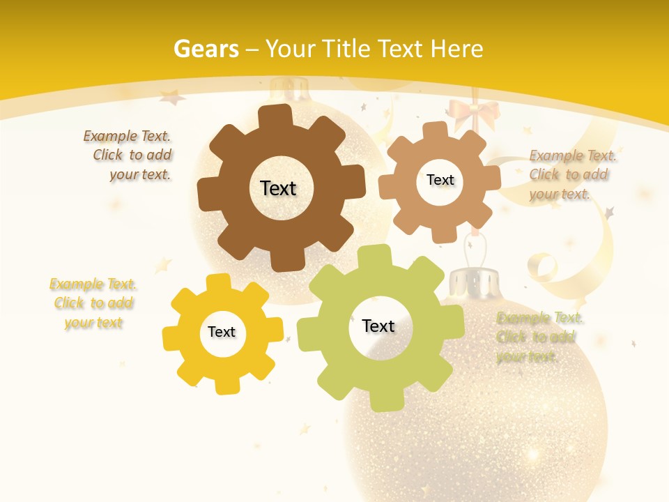 Ribbon Clipart Twisting PowerPoint Template