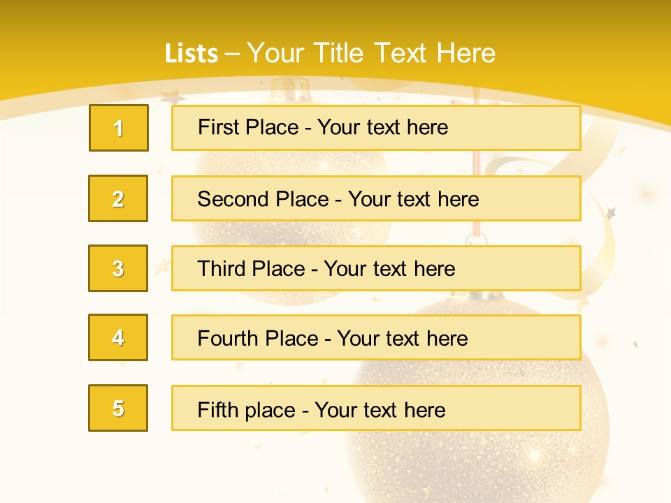Ribbon Clipart Twisting PowerPoint Template