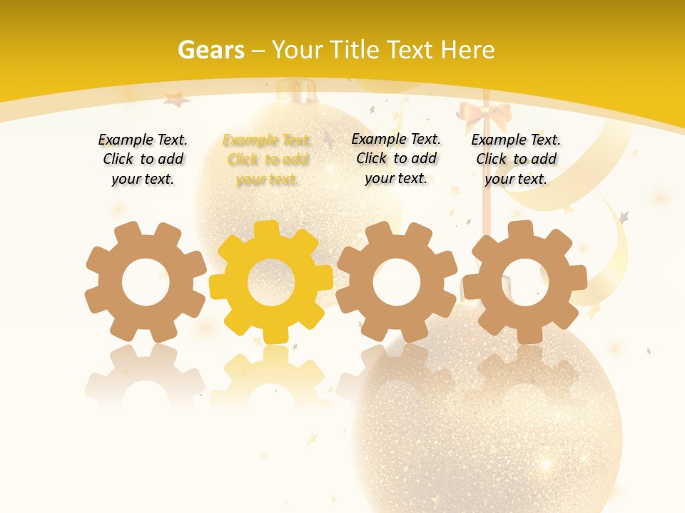 Ribbon Clipart Twisting PowerPoint Template